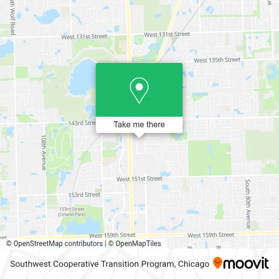 Southwest Cooperative Transition Program map