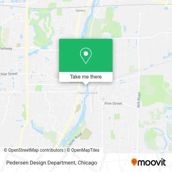 Pedersen Design Department map