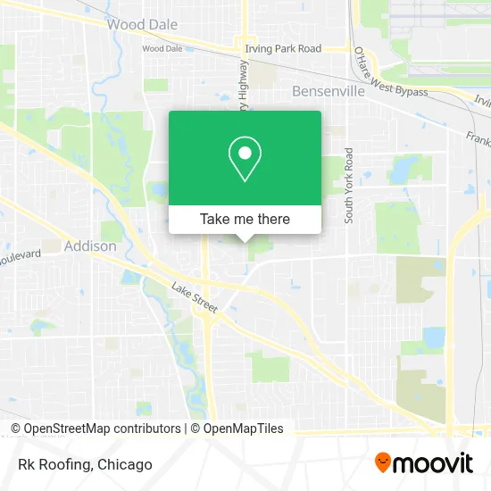 Rk Roofing map