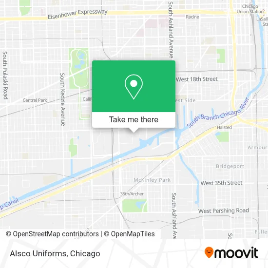 Alsco Uniforms map