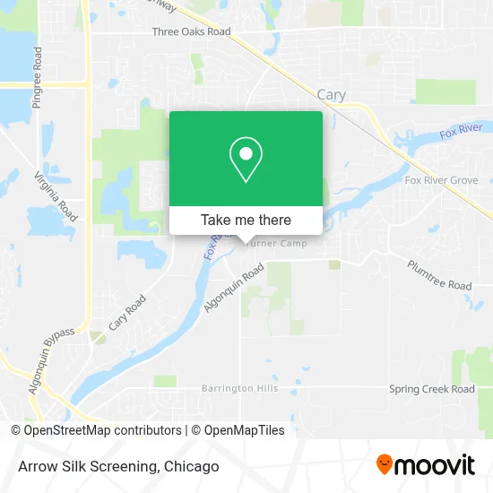 Arrow Silk Screening map