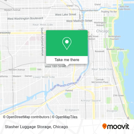 Stasher Luggage Storage map
