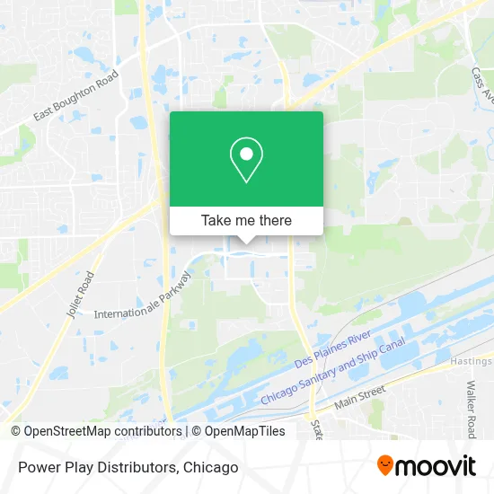 Power Play Distributors map