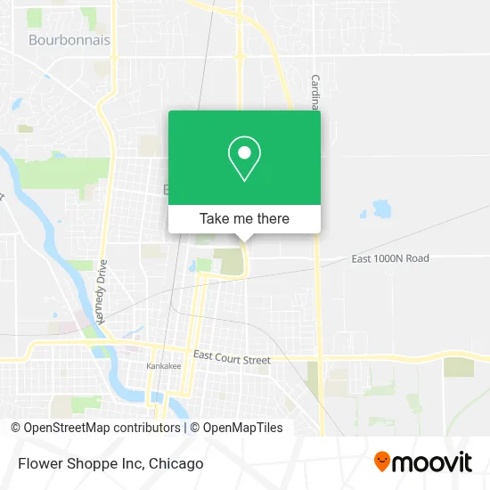 Flower Shoppe Inc map
