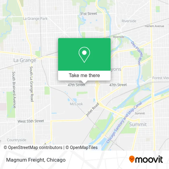 Magnum Freight map