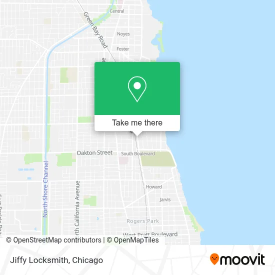 Jiffy Locksmith map