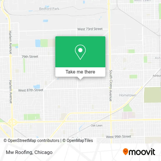 Mw Roofing map