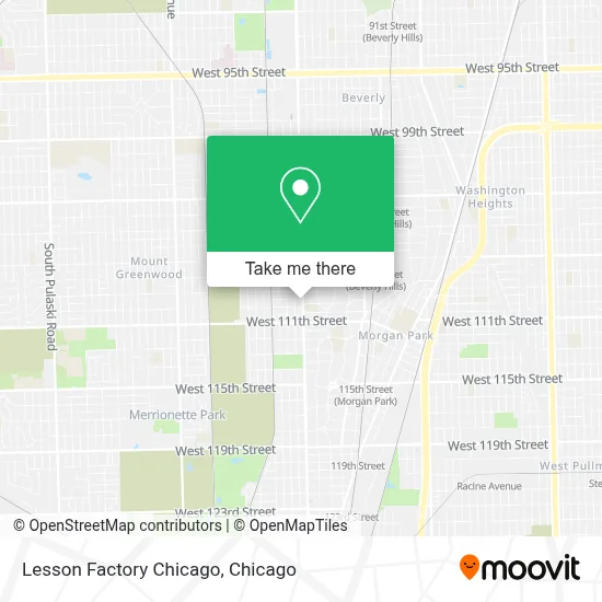 Lesson Factory Chicago map