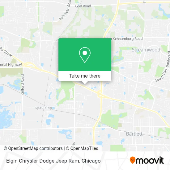 Elgin Chrysler Dodge Jeep Ram map