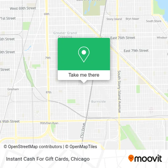 Instant Cash For Gift Cards map