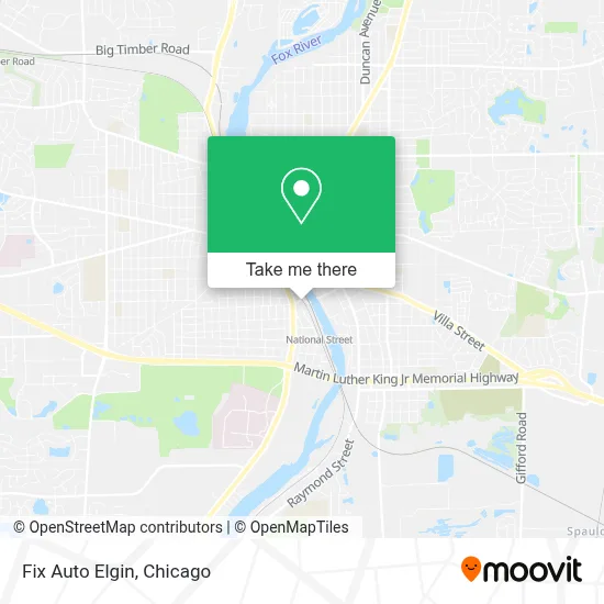 Fix Auto Elgin map