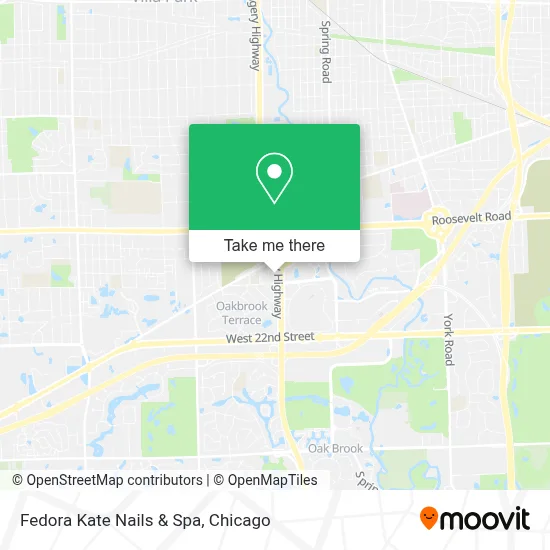 Fedora Kate Nails & Spa map