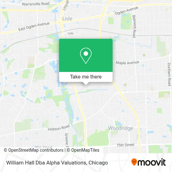 William Hall Dba Alpha Valuations map