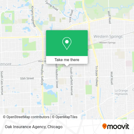 Oak Insurance Agency map