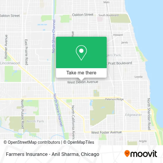 Farmers Insurance - Anil Sharma map