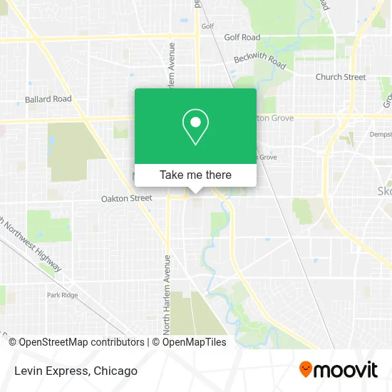 Levin Express map