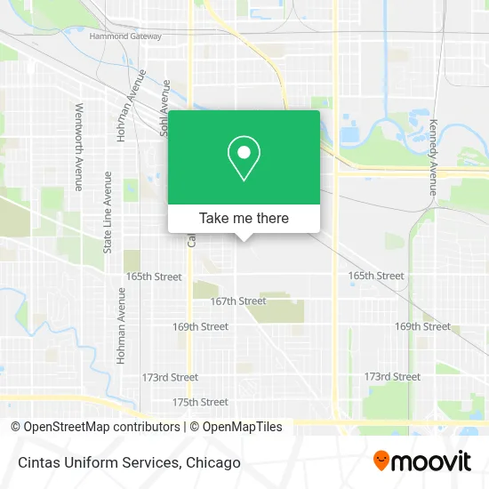 Cintas Uniform Services map