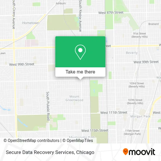 Secure Data Recovery Services map