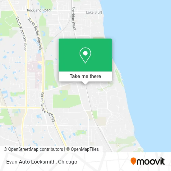 Evan Auto Locksmith map
