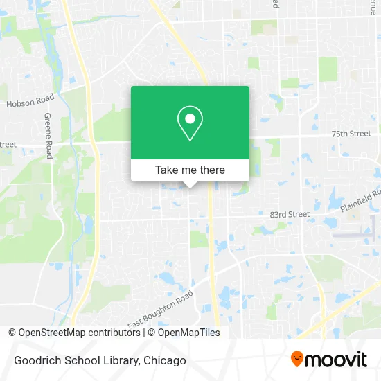 Goodrich School Library map