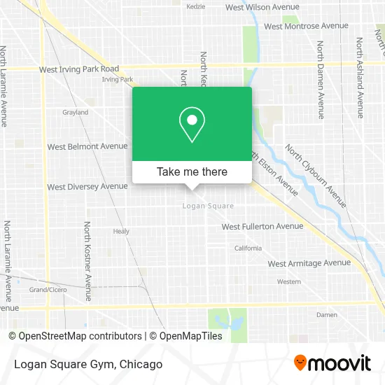 Logan Square Gym map