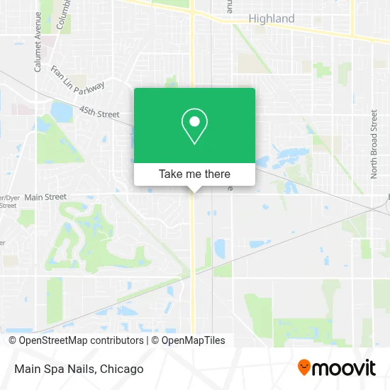 Main Spa Nails map
