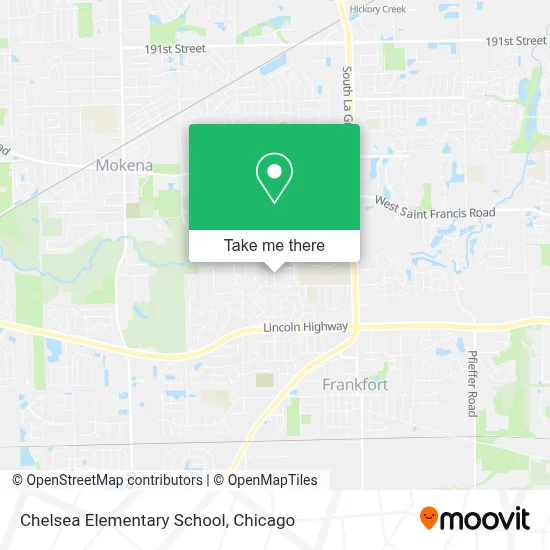 Chelsea Elementary School map