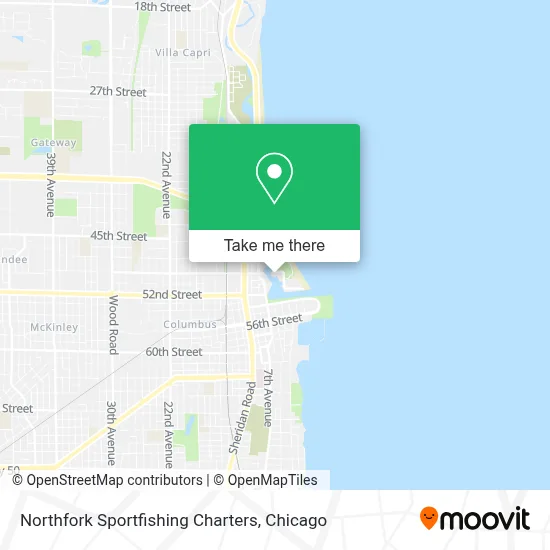 Northfork Sportfishing Charters map