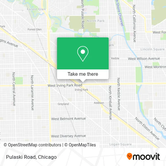 Pulaski Road map