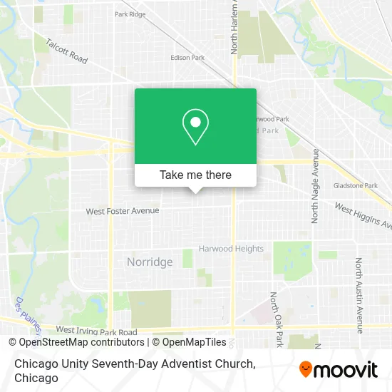 Chicago Unity Seventh-Day Adventist Church map