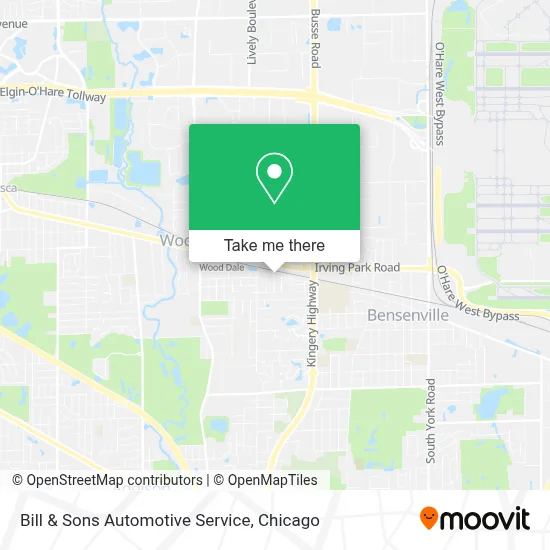 Bill & Sons Automotive Service map