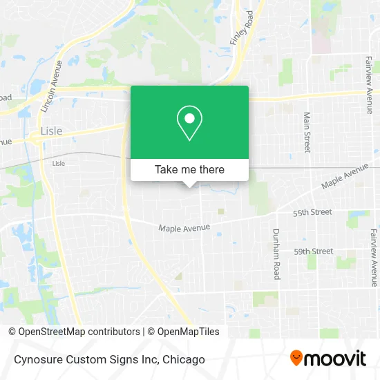 Cynosure Custom Signs Inc map