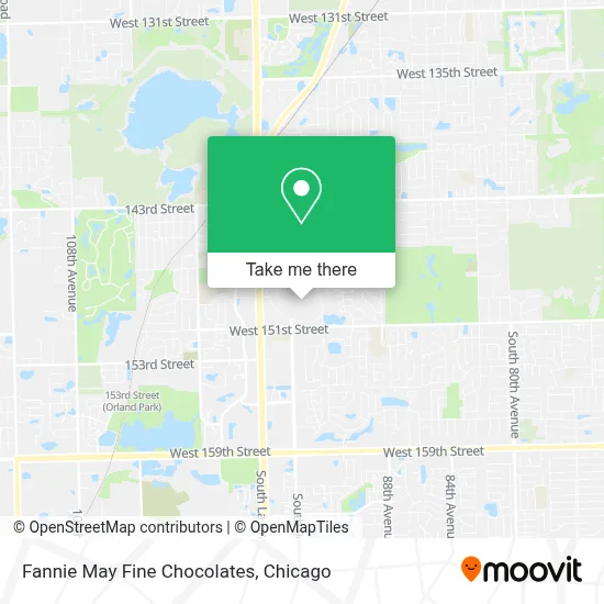 Fannie May Fine Chocolates map