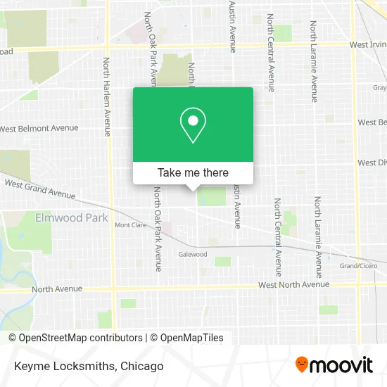 Keyme Locksmiths map