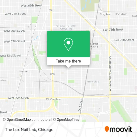 The Lux Nail Lab map