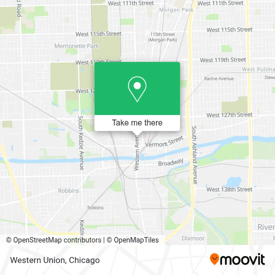 Western Union map