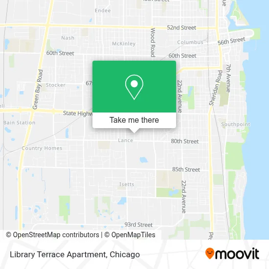 Library Terrace Apartment map