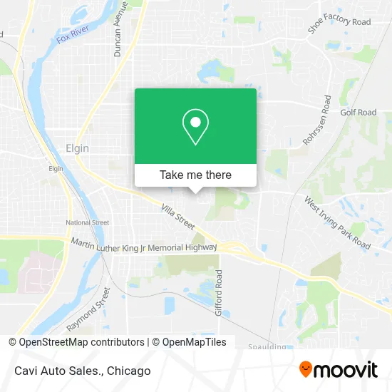 Cavi Auto Sales. map