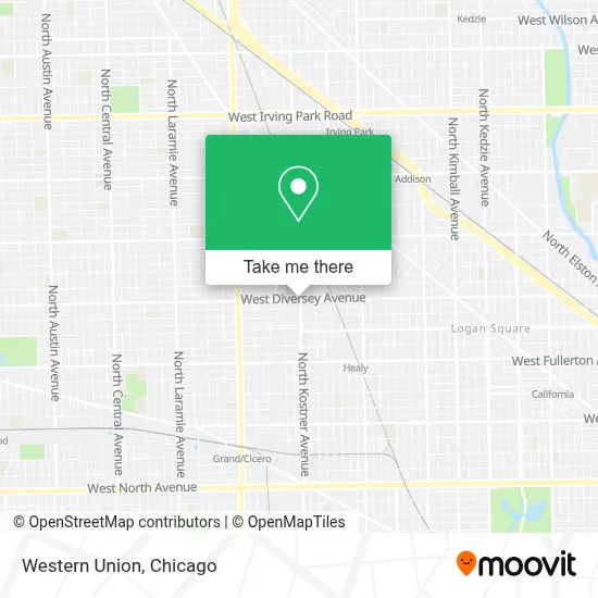 Western Union map