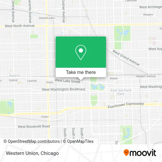 Western Union map