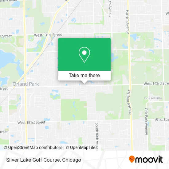 Silver Lake Golf Course map