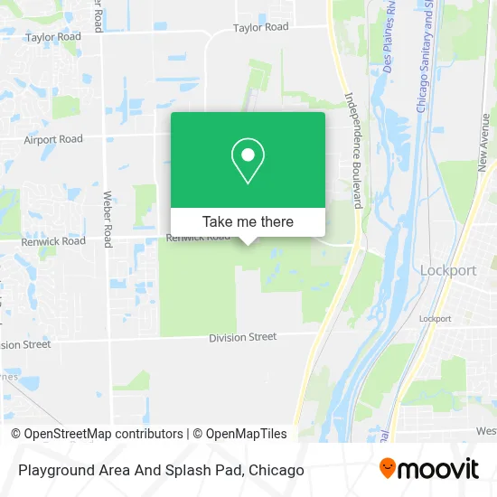 Playground Area And Splash Pad map