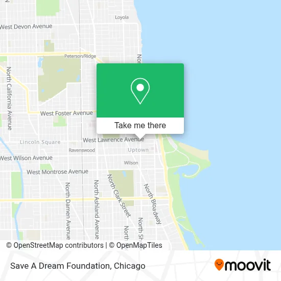 Save A Dream Foundation map