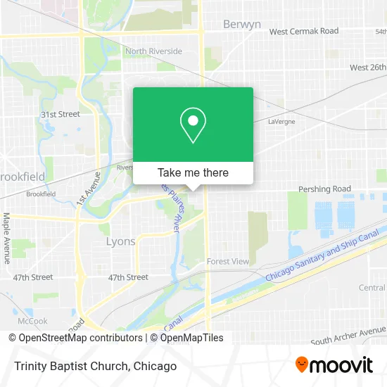 Trinity Baptist Church map