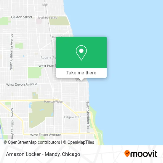 Amazon Locker - Mandy map
