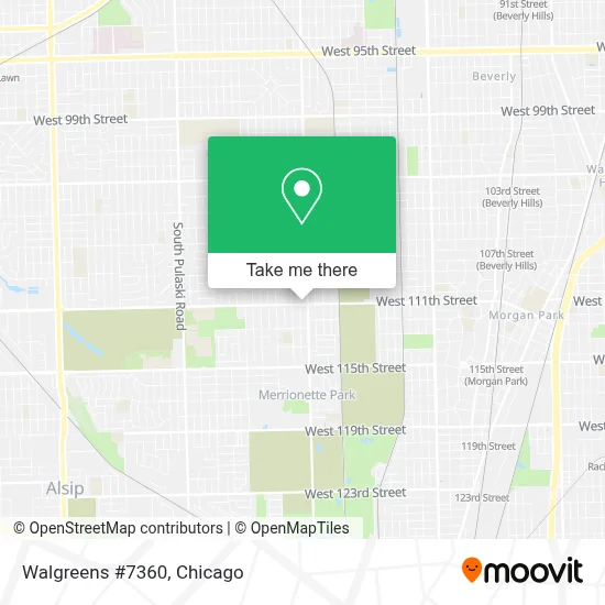 Walgreens #7360 map