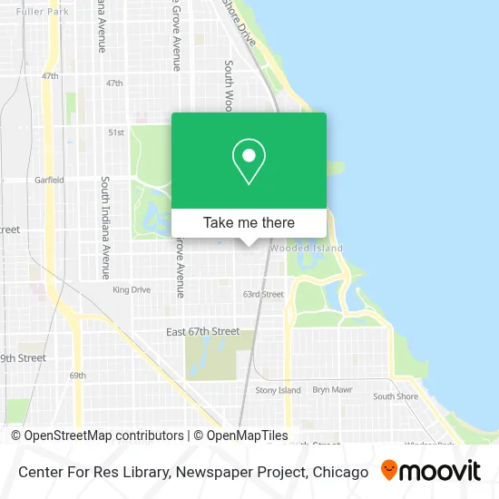 Center For Res Library, Newspaper Project map