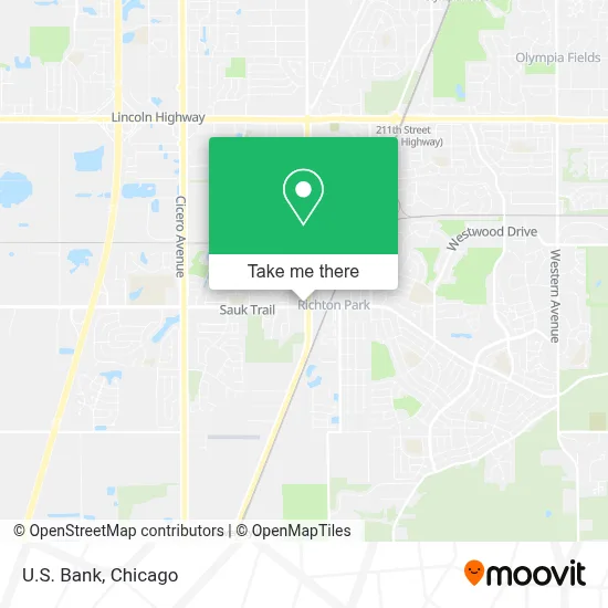 U.S. Bank map