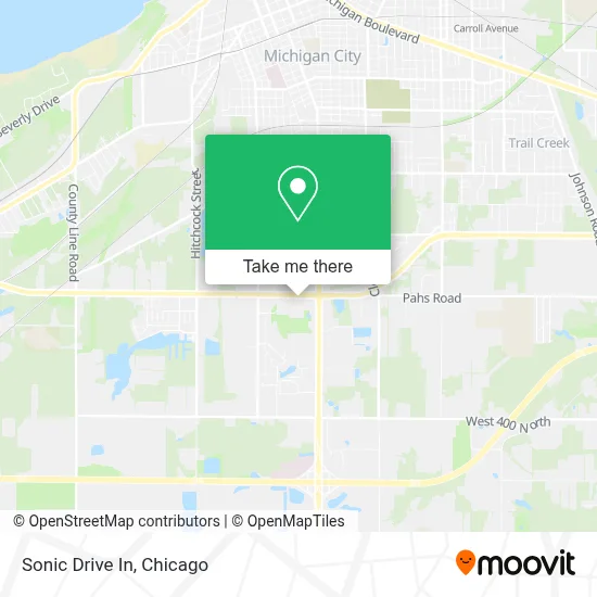 Sonic Drive In map