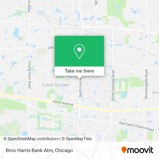Bmo Harris Bank Atm map